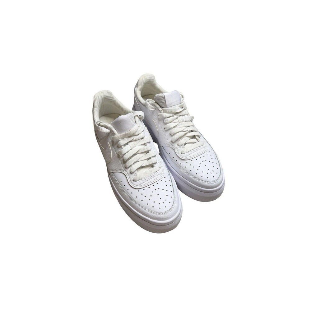 Women's Nike Court Vision Alta Leather Platform White Dm0113-100 Size 9